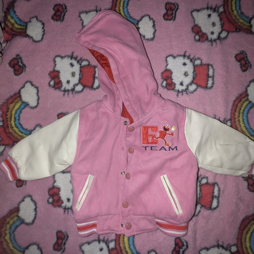Vintage Toddler Elmo Varsity Jacket